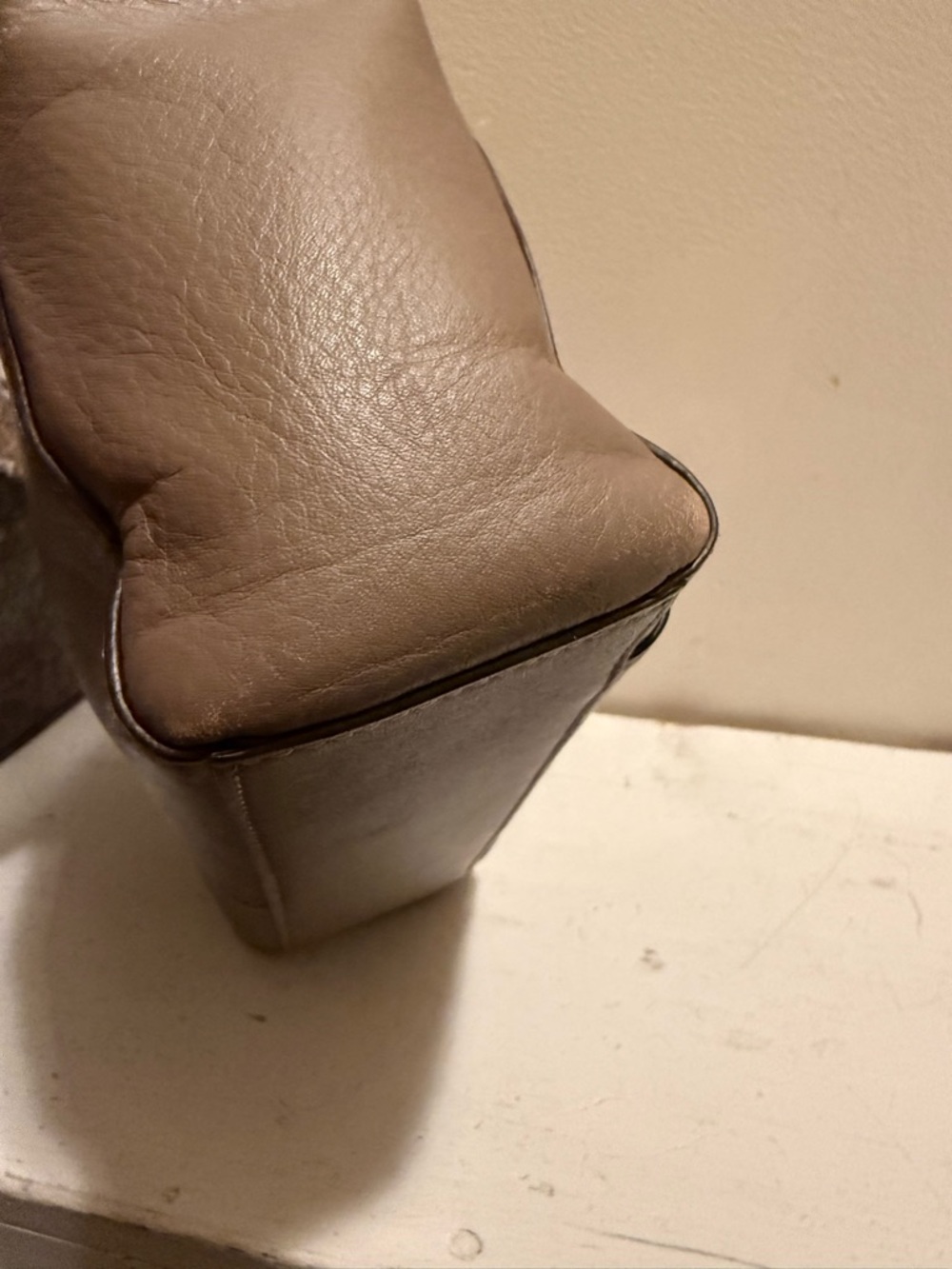 COACH F32944 TAYLOR BETTE TAUPE LEATHER MINI TOTE CROSS-BODY BAG EUC, $258 - Picture 8 of 12